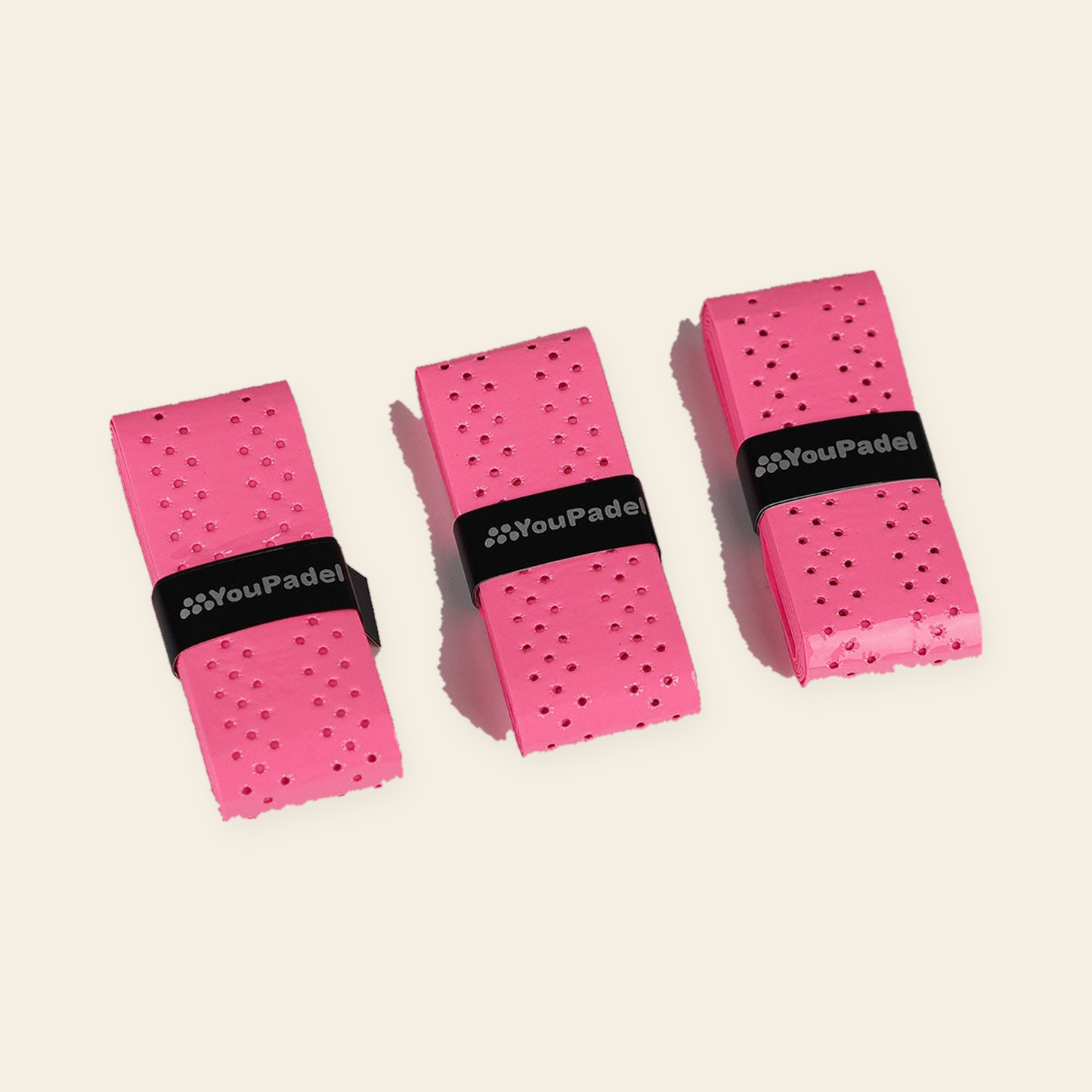 YouPadel AIR overgrips 3pack - shock pink