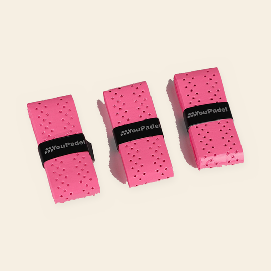 YouPadel AIR overgrips 3pack - chock pink